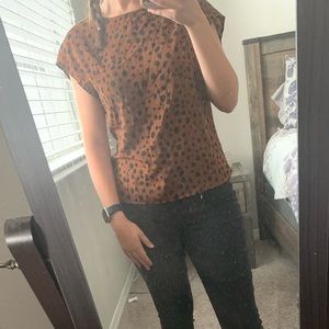 Leopard print blouse